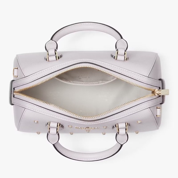 NWT💃Kate Spade Madison Studded Faux Pearls Duffle Crossbody Purse Bag - Picture 4 of 12